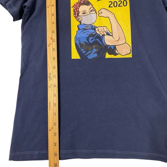 Life Is Good T Shirt Women’s M Blue Short Sleeve We Made It 2020 Pandemic - Picture 4 of 5